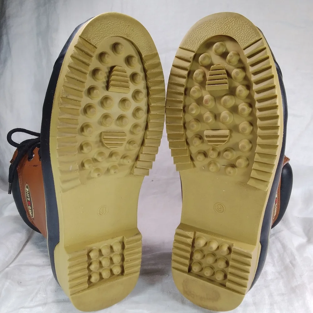 Pro Line Black Brown Duck BOOTS Womens Size 9 Thinsulate Insulated 200 gram